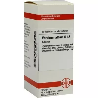 VERATRUM ALBUM D 12 tableta, 80 kom