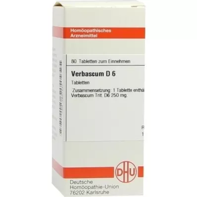 VERBASCUM D 6 tableta, 80 kom