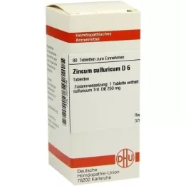 ZINCUM SULFURICUM D 6 tableta, 80 kom