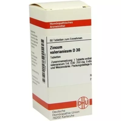 ZINCUM VALERIANICUM D 30 tableta, 80 kom