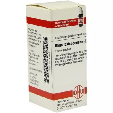 RHUS TOXICODENDRON D 10 globula, 10 g