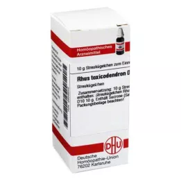 RHUS TOXICODENDRON D 10 globula, 10 g