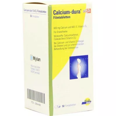 CALCIUM DURA Vit D3 filmom obložene tablete, 50 kom