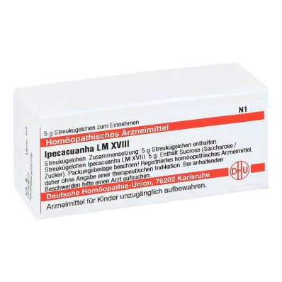 IPECACUANHA LM XVIII Globule, 5 g IPECACUANHA LM XVIII Globule, 5 g
