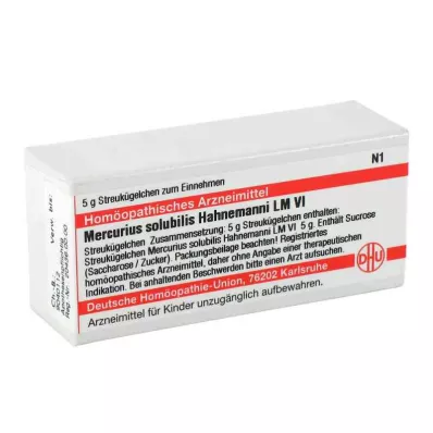MERCURIUS SOLUBILIS Hahnemanni LM VI Globule, 5 g