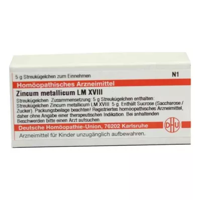 ZINCUM METALLICUM LM XVIII Globule, 5 g ZINCUM METALLICUM LM XVIII Globule, 5 g