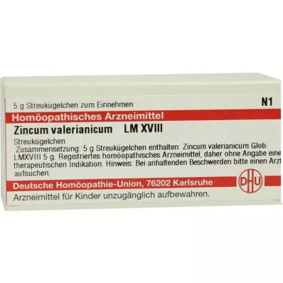 ZINCUM VALERIANICUM LM XVIII Globule, 5 g ZINCUM VALERIANICUM LM XVIII Globule, 5 g