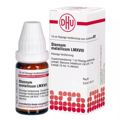 STANNUM METALLICUM LM XVIII Razrjeđenje, 10 ml STANNUM METALLICUM LM XVIII Razrjeđenje, 10 ml