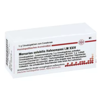 MERCURIUS SOLUBILIS Hahnemanni LM XXIV Globule, 5 g MERCURIUS SOLUBILIS Hahnemanni LM XXIV Globule, 5 g