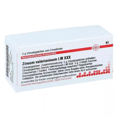 ZINCUM VALERIANICUM LM XXX Globule, 5 g