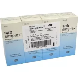 SAB simplex oralna suspenzija, 4X30 ml