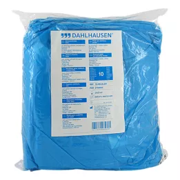 BESUCHERKITTEL s pletenom manžetom za uvez 120x144 cm plava, 10 kom