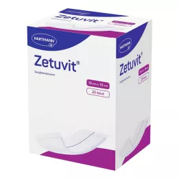 ZETUVIT Sukcijske komprese sterilne 10x10 cm, 25 kom