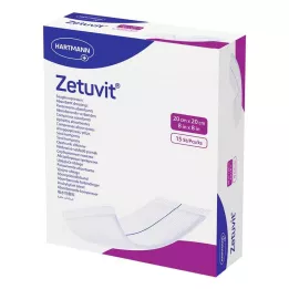ZETUVIT Sukcijske komprese sterilne 20x20 cm, 15 kom