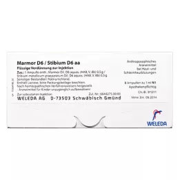 MARMOR D 6/Stibium D 6 aa ampula, 50X10 ml
