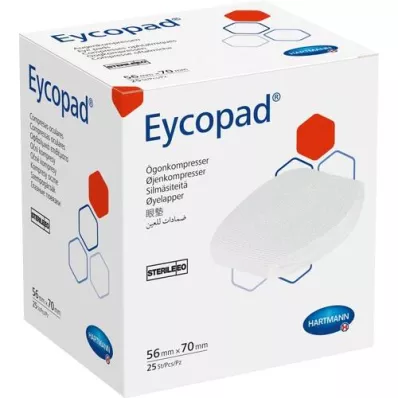 EYCOPAD Komprese za oči 56x70 mm sterilne, 25 komada