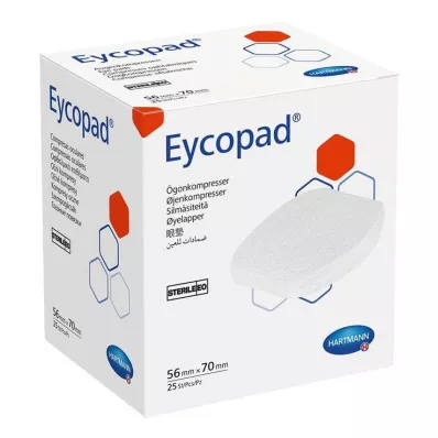 EYCOPAD Komprese za oči 56x70 mm sterilne, 25 komada