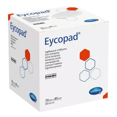 EYCOPAD Komprese za oči 70x85 mm sterilne, 25 komada