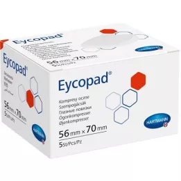 EYCOPAD Komprese za oči 56x70 mm nesterilne, 5 komada