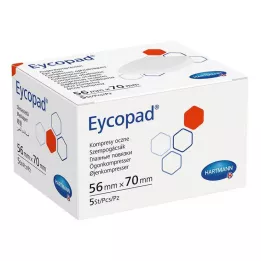 EYCOPAD Komprese za oči 56x70 mm nesterilne, 5 komada