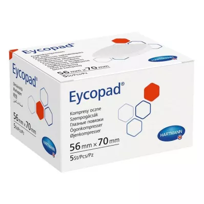 EYCOPAD Komprese za oči 56x70 mm nesterilne, 5 komada