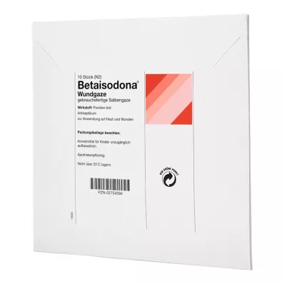 BETAISODONA Gaza za ranu 10x10 cm, 10 kom