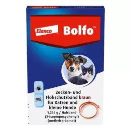 BOLFO Zaštitna traka protiv buha smeđa za male pse/mačke, 1 kom