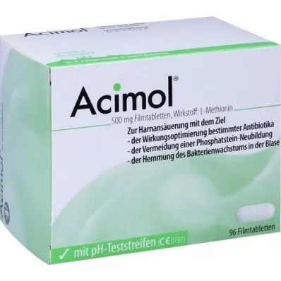 ACIMOL s pH test trakicama filmom obložene tablete, 96 kom