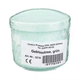 GEBISSDOSE s umetkom i poklopcem zeleni, 1 kom