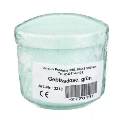 GEBISSDOSE s umetkom i poklopcem zeleni, 1 kom