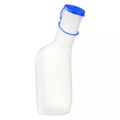 URINFLASCHE Mann plastika 1 l s čepom mliječna, 1 kom