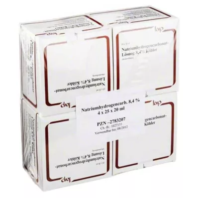 NATRIUMHYDROGENCARBONAT-Otopina 8,4% Köhler, 100X20 ml