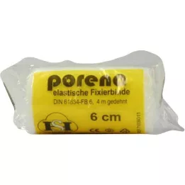 PORENA elastični zavoj od gaze 6 cm bijeli s violončelom, 1 kom