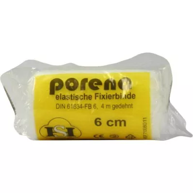 PORENA elastični zavoj od gaze 6 cm bijeli s violončelom, 1 kom