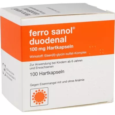 FERRO SANOL duodenalne tvrde kaps.m.msr.überz.Pell., 100 kom