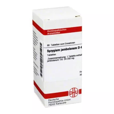 SYZYGIUM JAMBOLANUM D 4 tablete, 80 kom
