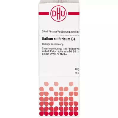 KALIUM SULFURICUM D 4 razrjeđenje, 20 ml