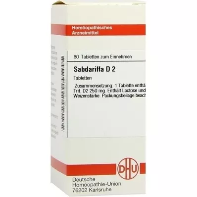 SABDARIFFA D 2 tablete, 80 kom