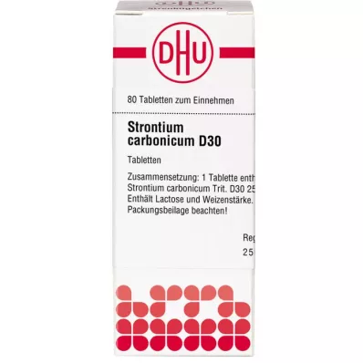 STRONTIUM CARBONICUM D 30 tableta, 80 kom