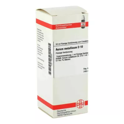 AURUM METALLICUM D 10 razrjeđenje, 50 ml