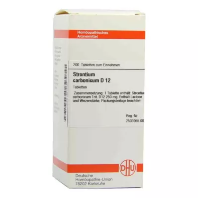 STRONTIUM CARBONICUM D 12 tableta, 200 kom