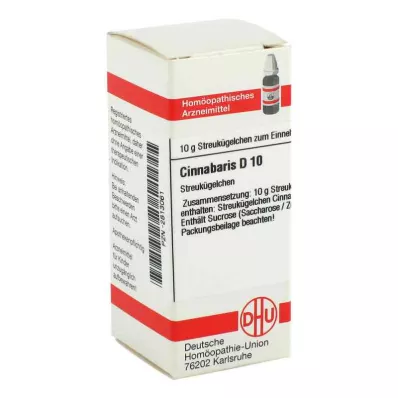 CINNABARIS D 10 globula, 10 g CINNABARIS D 10 globula, 10 g