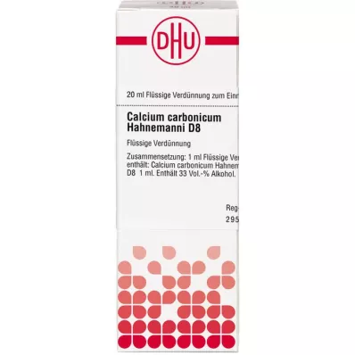 CALCIUM CARBONICUM Hahnemanni D 8 razrjeđenje, 20 ml