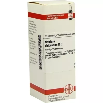 NATRIUM CHLORATUM D 6 Razrjeđenje, 20 ml