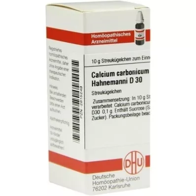 CALCIUM CARBONICUM Hahnemanni D 30 globula, 10 g