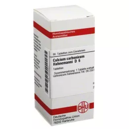 CALCIUM CARBONICUM Hahnemanni D 6 tableta, 80 kom