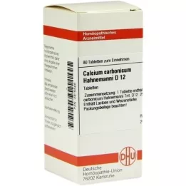 CALCIUM CARBONICUM Hahnemanni D 12 tableta, 80 kom