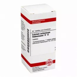CALCIUM CARBONICUM Hahnemanni D 12 tableta, 80 kom