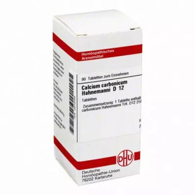 CALCIUM CARBONICUM Hahnemanni D 12 tableta, 80 kom