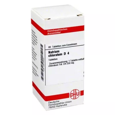 NATRIUM CHLORATUM D 4 tablete, 80 kom